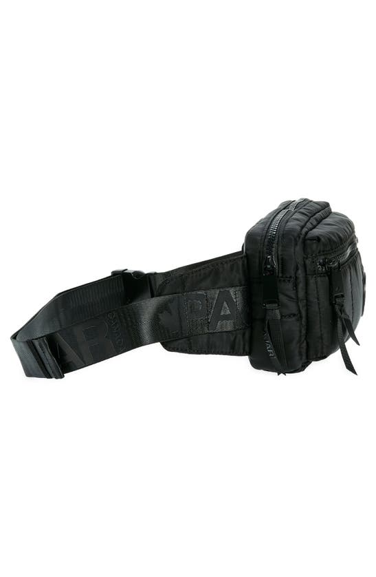 Shop Pajar Nylon Twill Sling Bag In Black