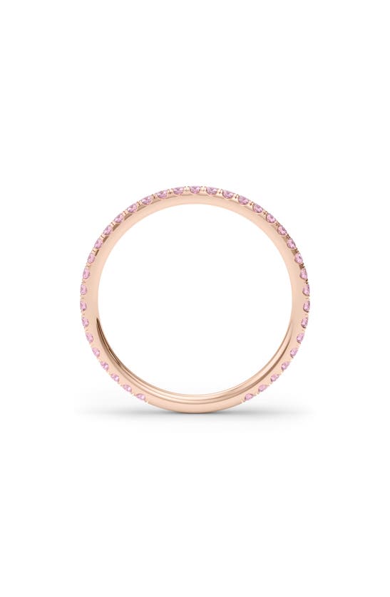 Shop Hautecarat Petite Fancy Pink Lab Created Diamond Eternity Ring In 18k Rose Gold