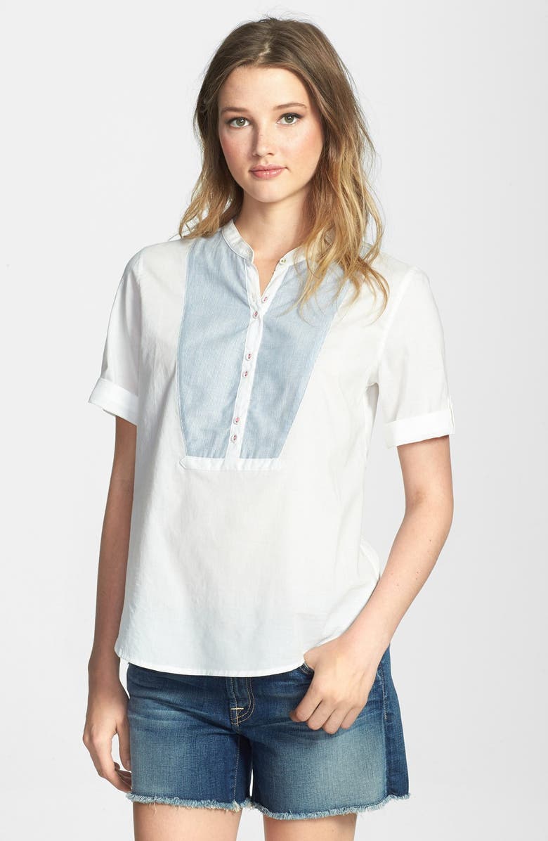 Ace Delivery Stripe Placket Cotton Top | Nordstrom