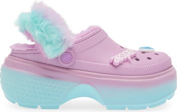 CROCS x Aespa Stomp Faux Fur Lined Clog (Women) | Nordstrom