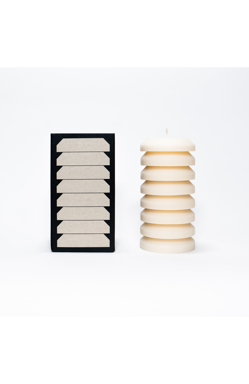 Shop Field Kit Woody Pillar Candle In White