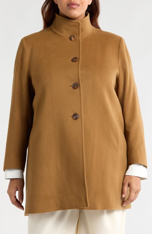 Shop Fleurette Dawn Wool Car Coat In Vicuna