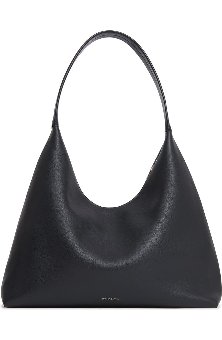 Mansur Gavriel Maxi Candy Leather Hobo Bag, Main, color, Black