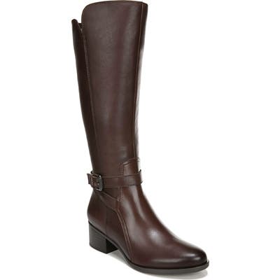 Naturalizer Demetria Tall Boot, Regular Calf- Brown