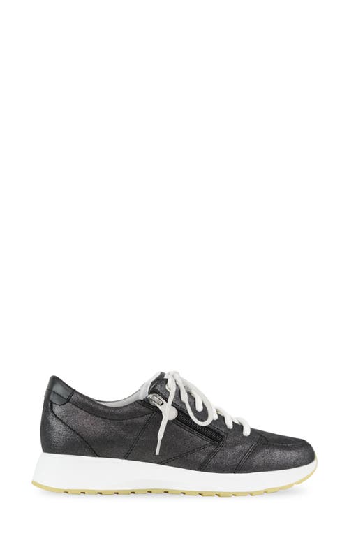 Shop Munro Sutton Sneaker In Black Metallic