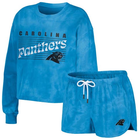 Men's FOCO Blue Carolina Panthers Team Ugly Pajama Set