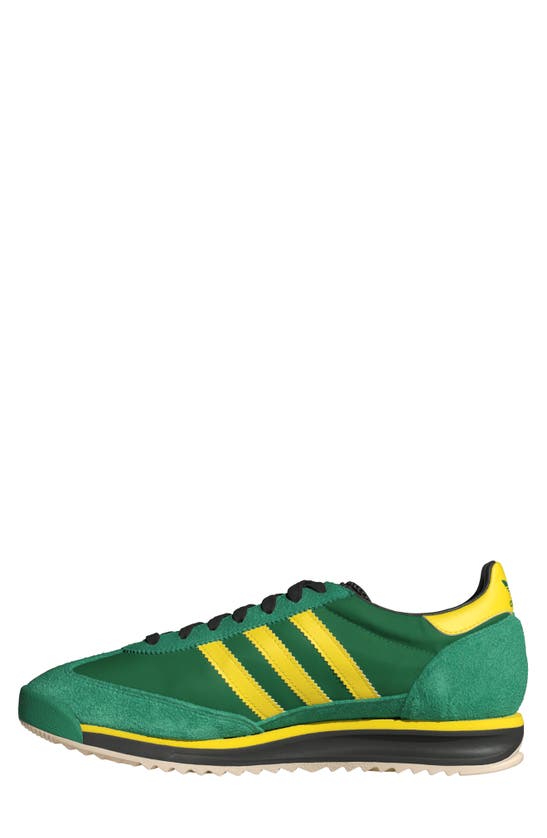 Shop Adidas Originals Gender Inclusive Sl 72 Rs Sneaker In Green/ Yellow/ Cblack