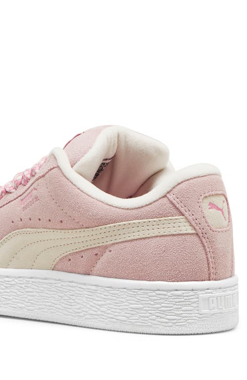 Shop Puma Suede Xl Lace Sneaker In Mauve Mist- White