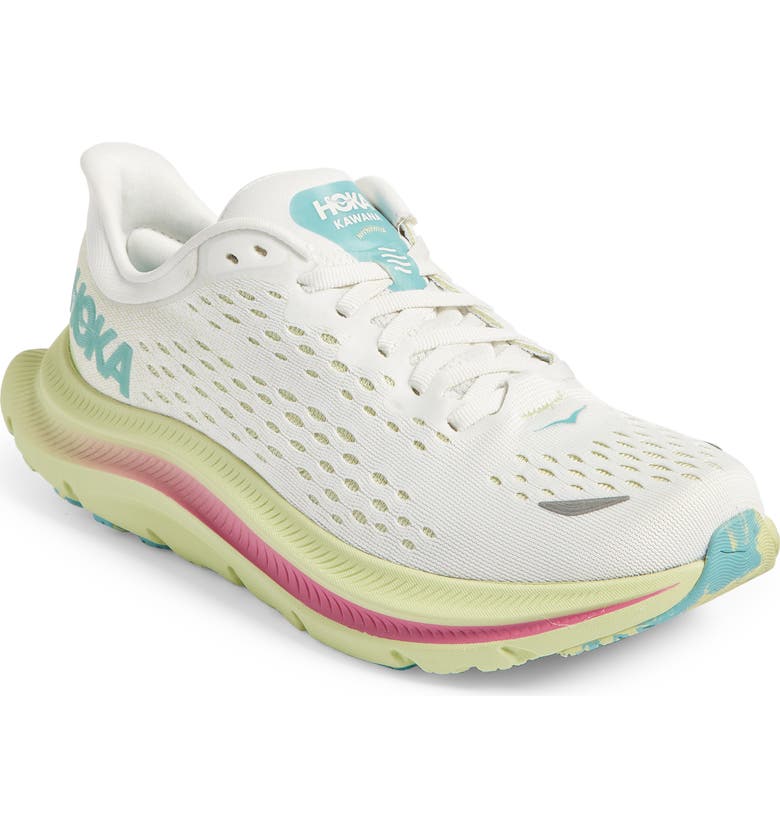 HOKA ONE ONE Kawana Running Shoe, Main, color, BLANC DE BLANC / BUTTERFLY