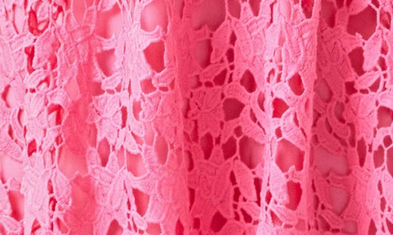 Shop Endless Rose Allover Lace Midi Dress In Pink