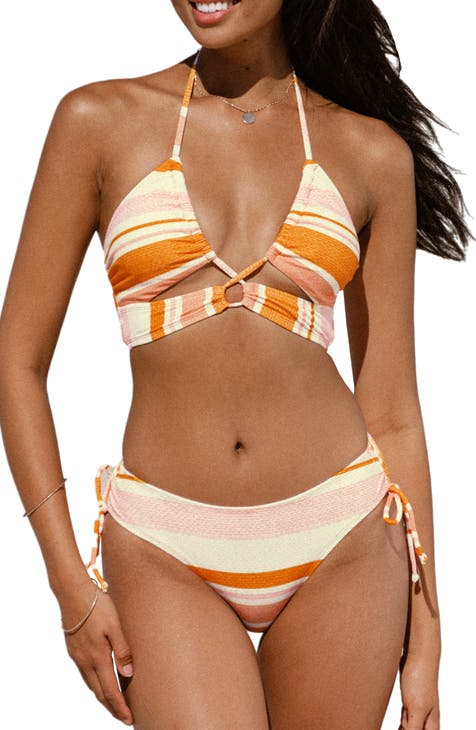 Happy Stripe Two-Piece Bikini