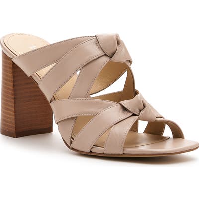 Botkier Raffe Strappy Slide Sandal, Beige