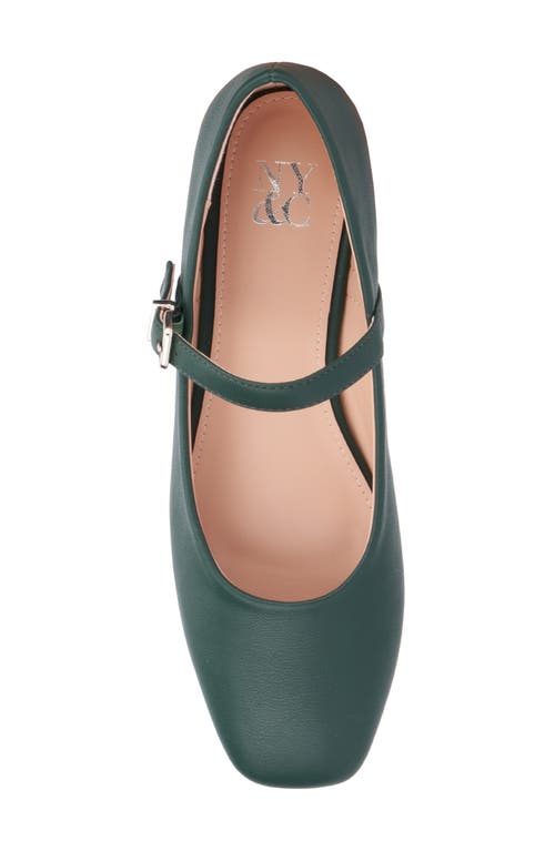 Shop New York And Company Page Mary Jane Ballet Flat In Forest Green