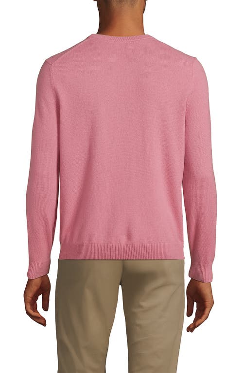 Shop Lands' End Fine Gauge Cashmere Sweater In Dark Shadow Pink