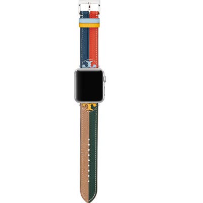 Tory Burch Mcgraw Leather Apple Watch Strap