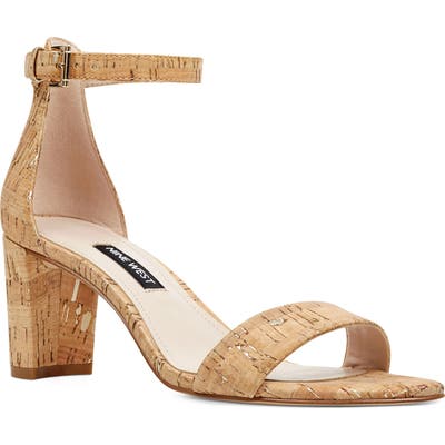 Nine West Pruce Ankle Strap Sandal- Beige