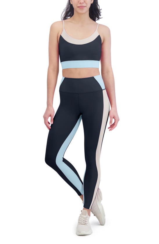Shop Sage Collective Sage Collective Colorblock Sports Bra In Myth