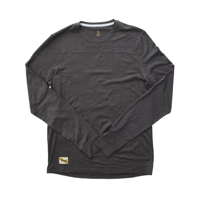 Shop Tracksmith Harrier Long Sleeve In Dark Gray Heather