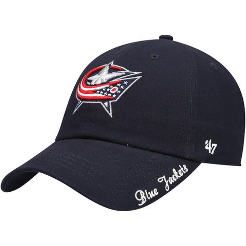 Atlanta Braves Women's 47 Brand Red Navy Glimmer Captain Adjustable Hat