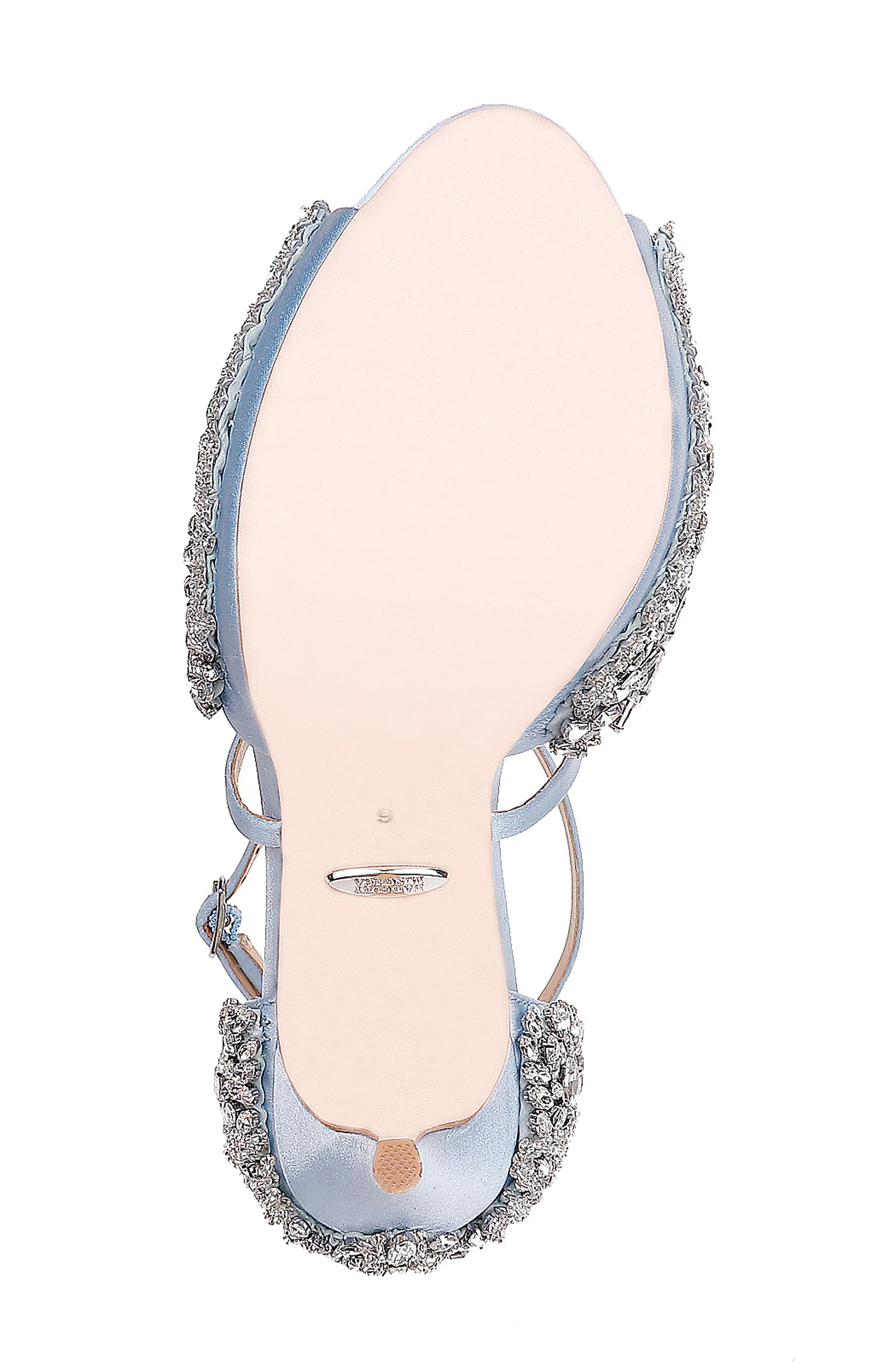 badgley mischka hyper crystal embellished sandal