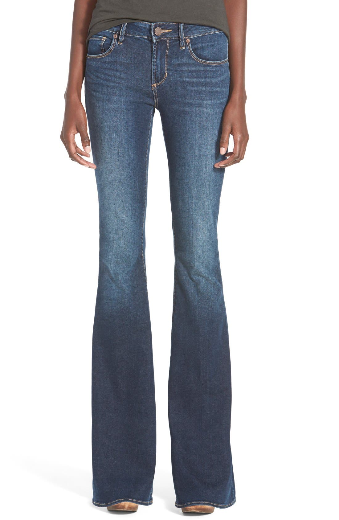 High rise flare jeans petite picture