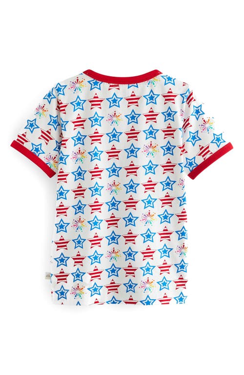 Shop Little Bird Kids' Super Sparkler Appliqué Cotton Graphic T-shirt In White