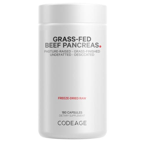 Codeage Grass-Fed Beef Pancreas, Grass-Finished, Pasture-Raised Glandular Bovine Extracts, 180 ct in White at Nordstrom