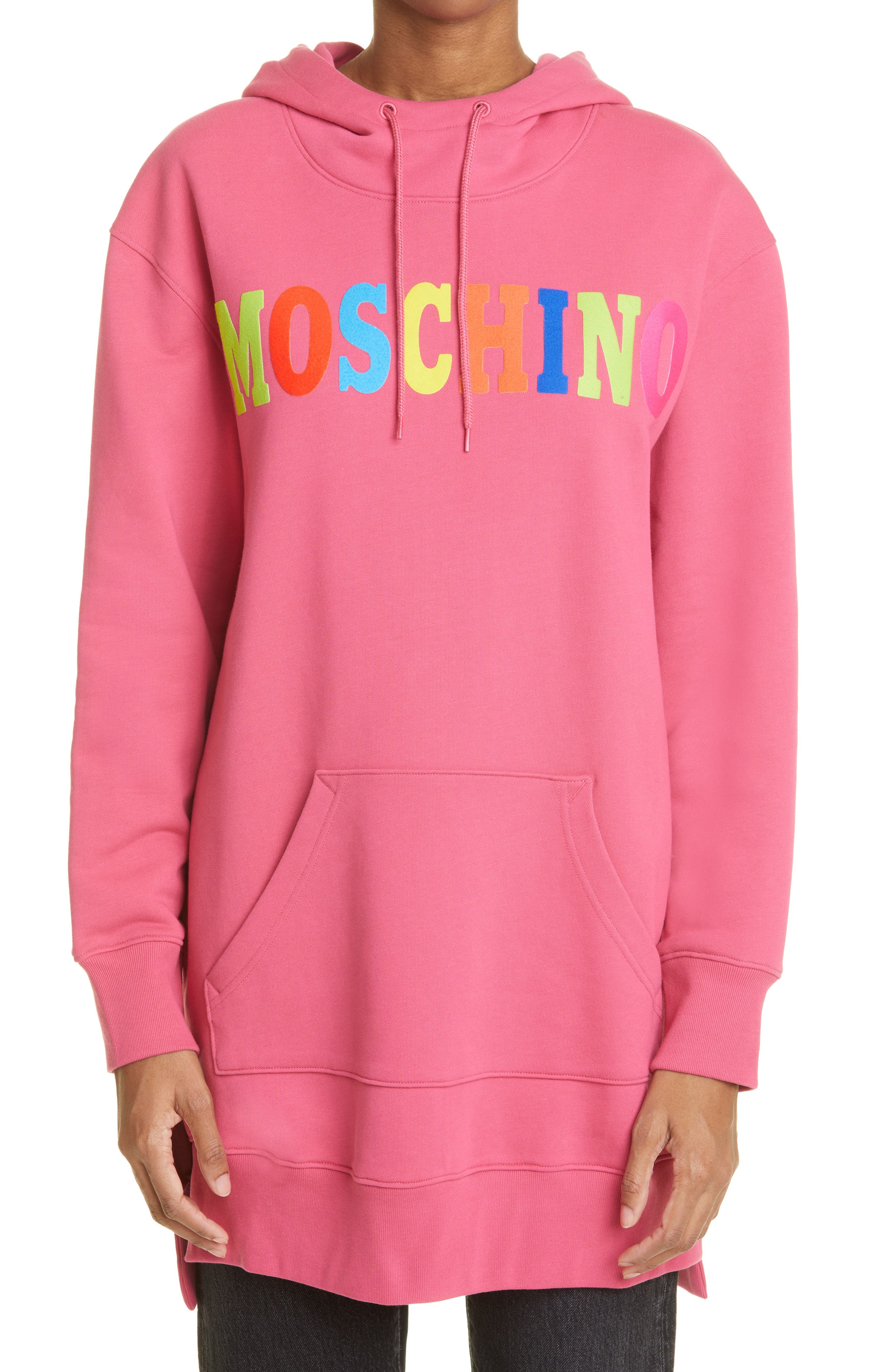 moschino hooded dress