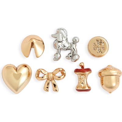 Tory Burch Holiday Charm Set Of 7 Stud Earrings