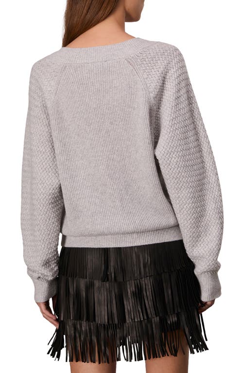 Shop Rag & Bone Kaylee V-neck Cashmere Sweater In Heathgry