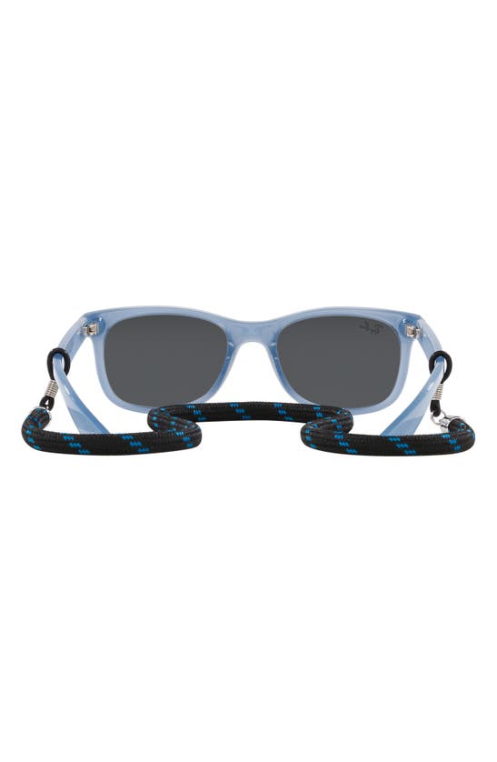 Ray Ban Ray-ban Kids' Junior Wayfarer 47mm Square Sunglasses In Opal Blue