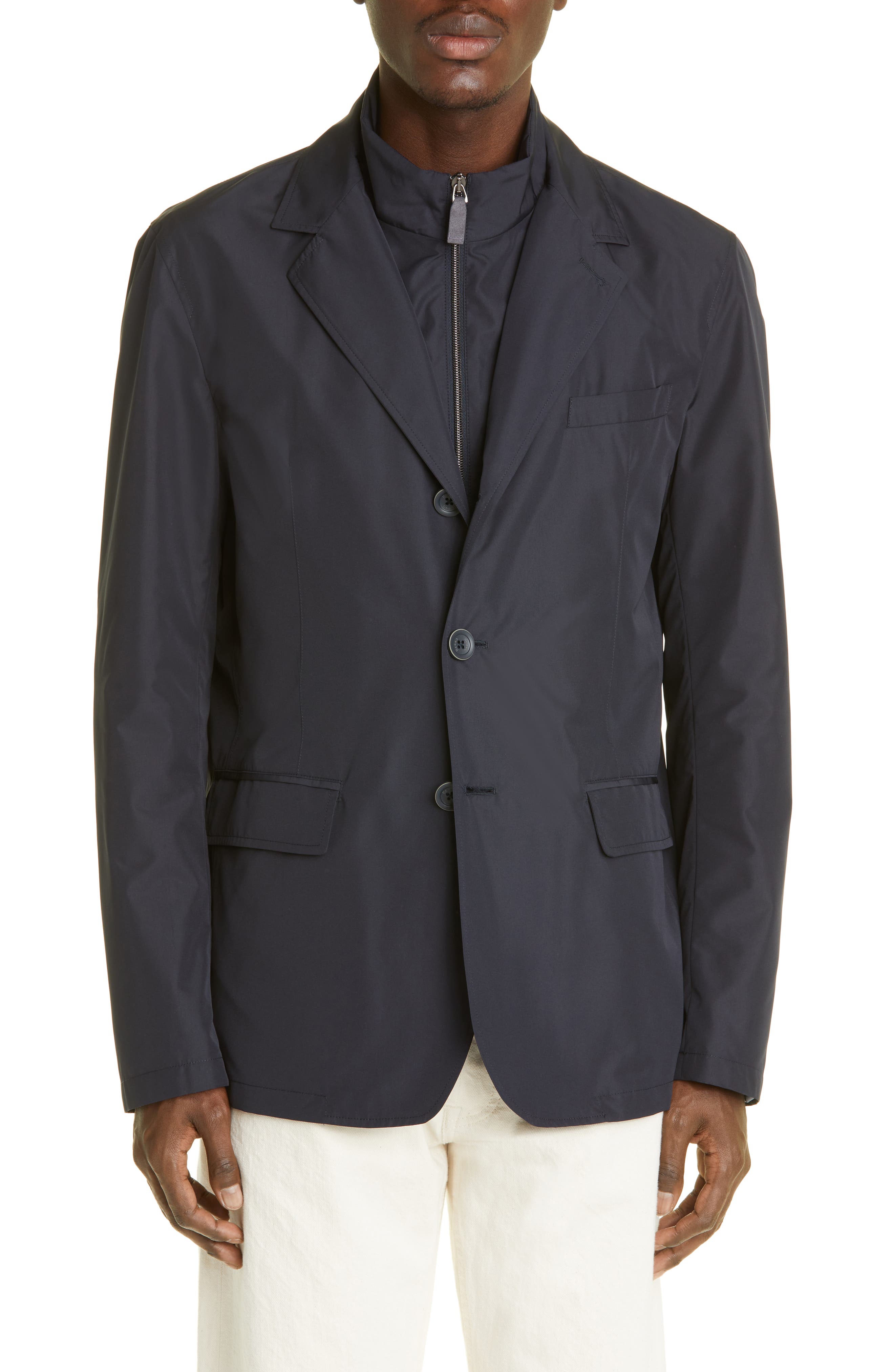 mens blazer with bib