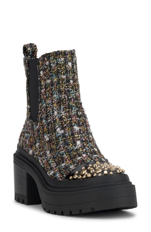 Shop Jessica Simpson Jymmie Cap Toe Platform Chelsea Boot In Black Multi