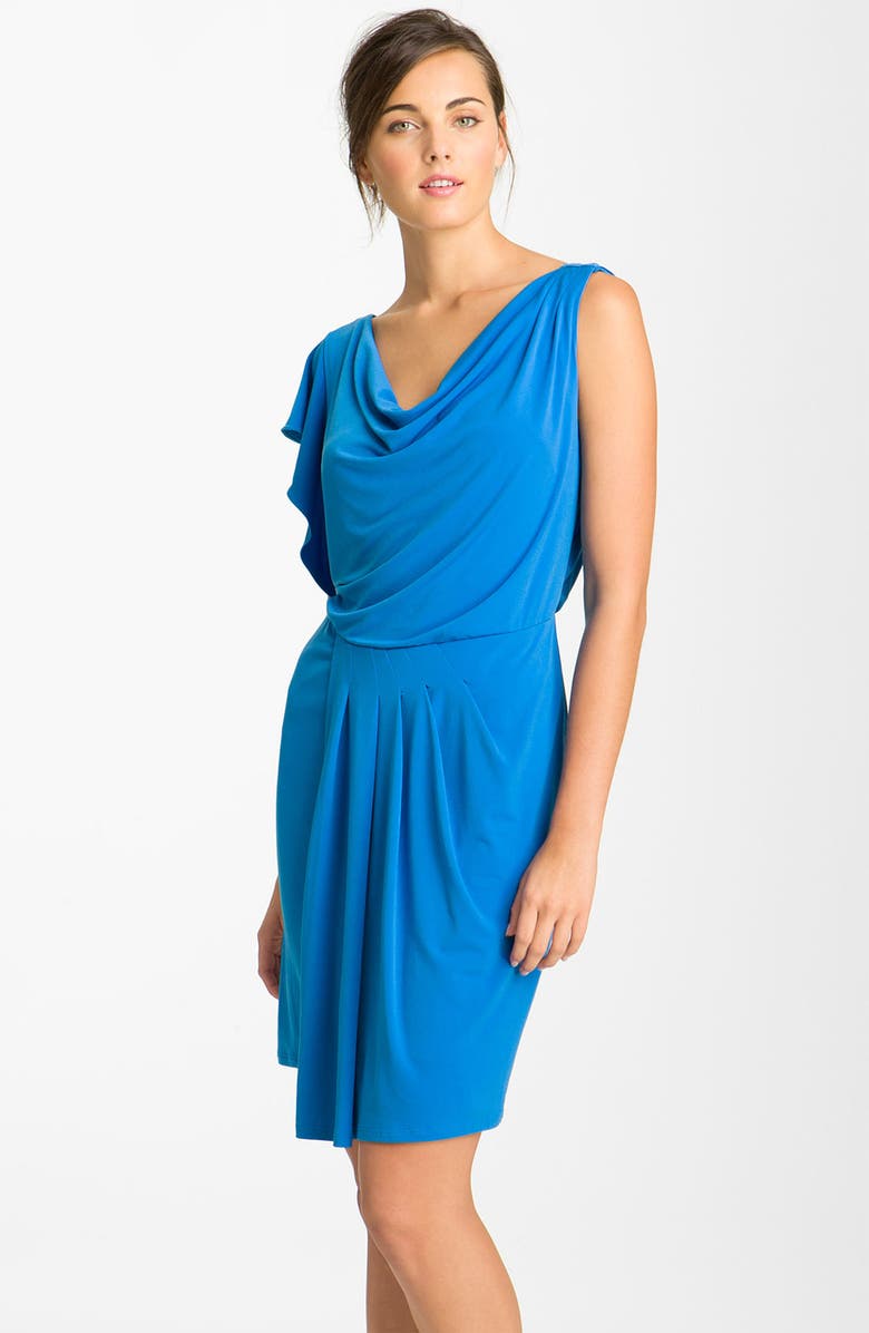 Vince Camuto Ruffle Sleeve Draped Jersey Dress | Nordstrom