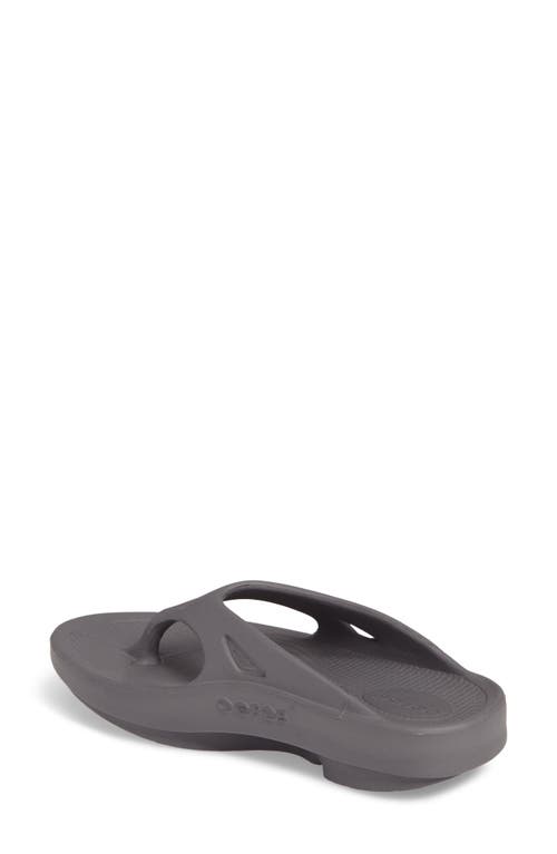 Oofos Gender Inclusive Ooriginal Sandal In Slate
