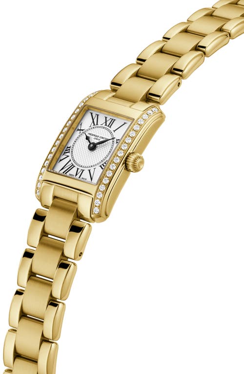 Frederique Constant Carrée Bracelet Watch, 23mm In Goldone