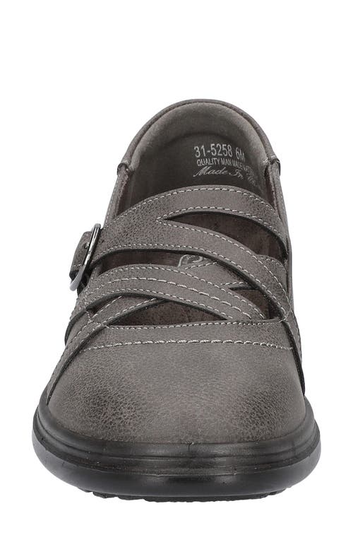Shop Easy Street Wise Mary Jane Flat In Grey/gore