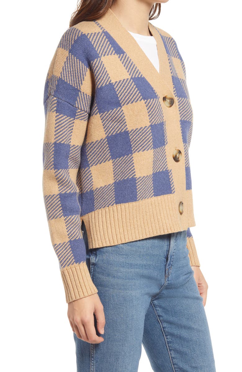 Madewell Bayberry Buffalo Check Cardigan Nordstrom Madewell Bayberry Buffalo Check Cardigan Nordstrom