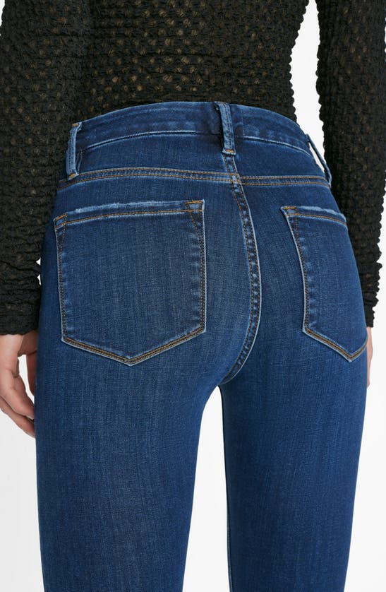 Shop Frame Le Crop Mini Boot High Waist Jeans In Majesty