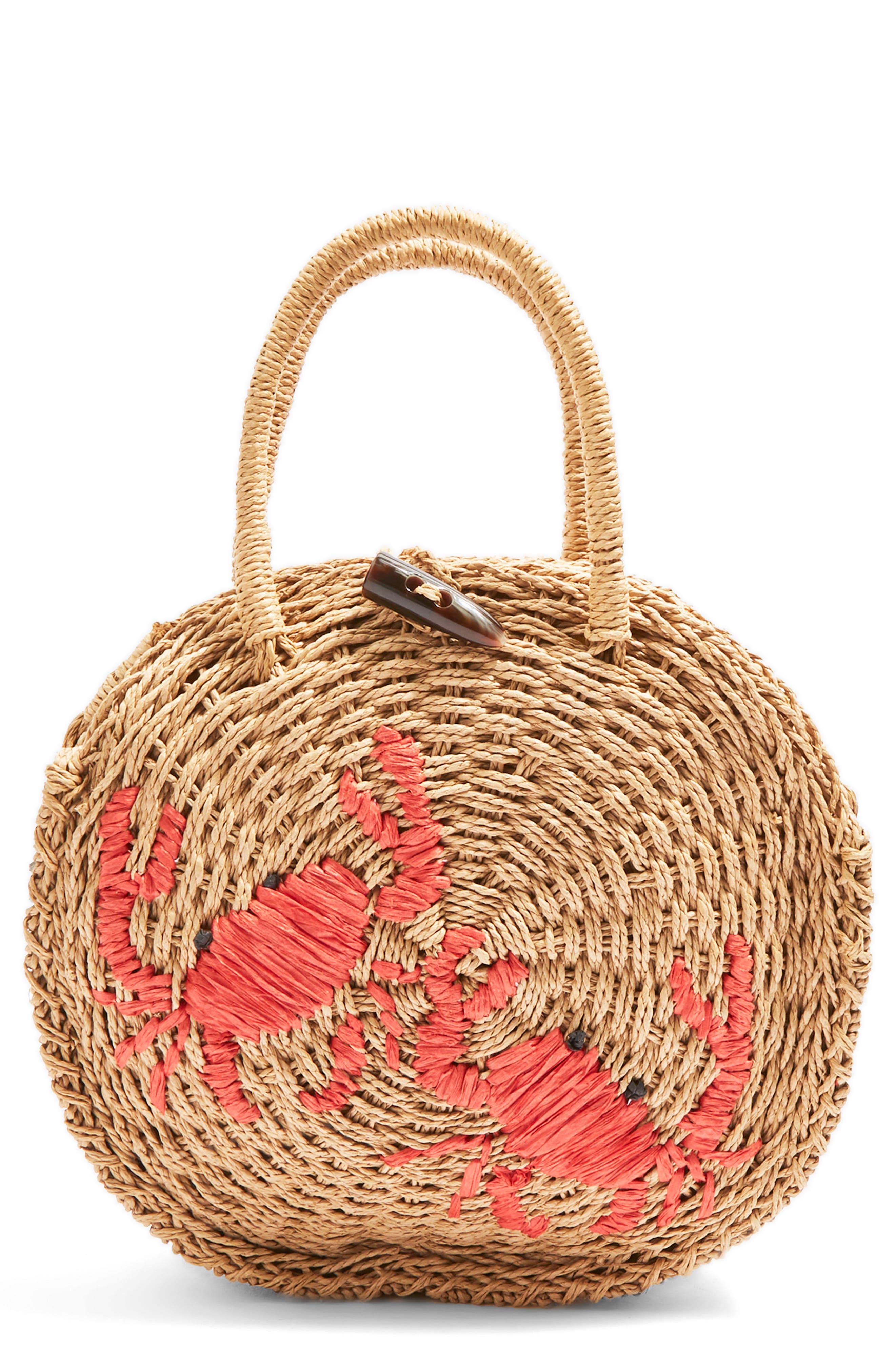 Crab Straw Mini Tote Bag Nordstrom