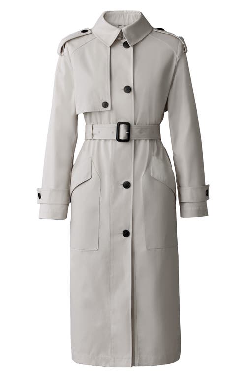 Mackage Ceyla Belted Handmade Double-face Virgin Wool Coat In Trench