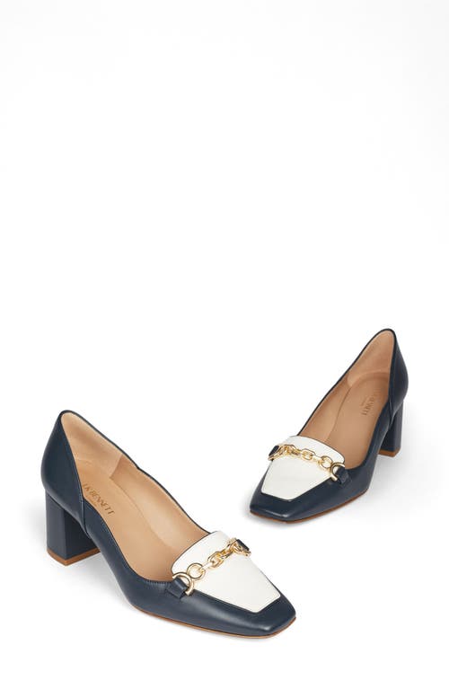 Lk Bennett Sabine Loafer Pump In Navy