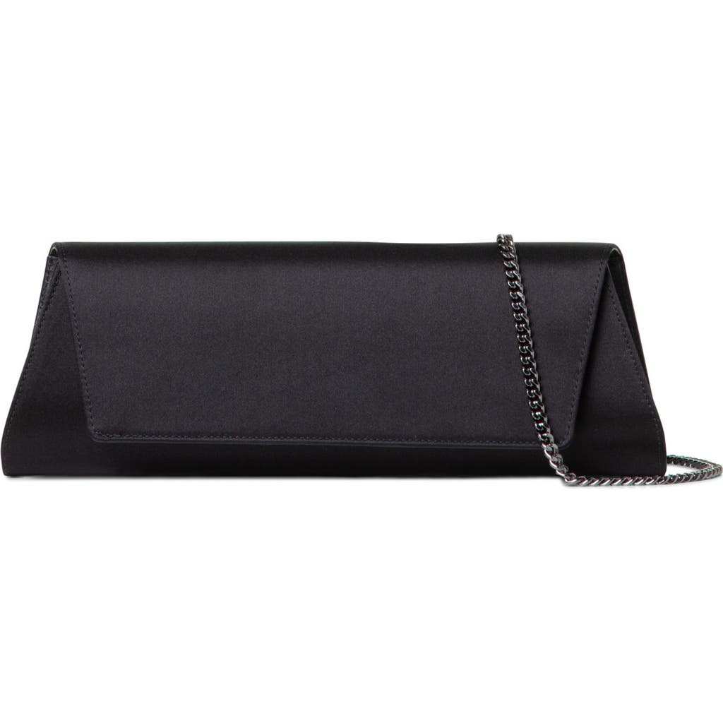 AKRIS AKRIS SMALL ANOUK EAST/WEST SILK SATIN CLUTCH