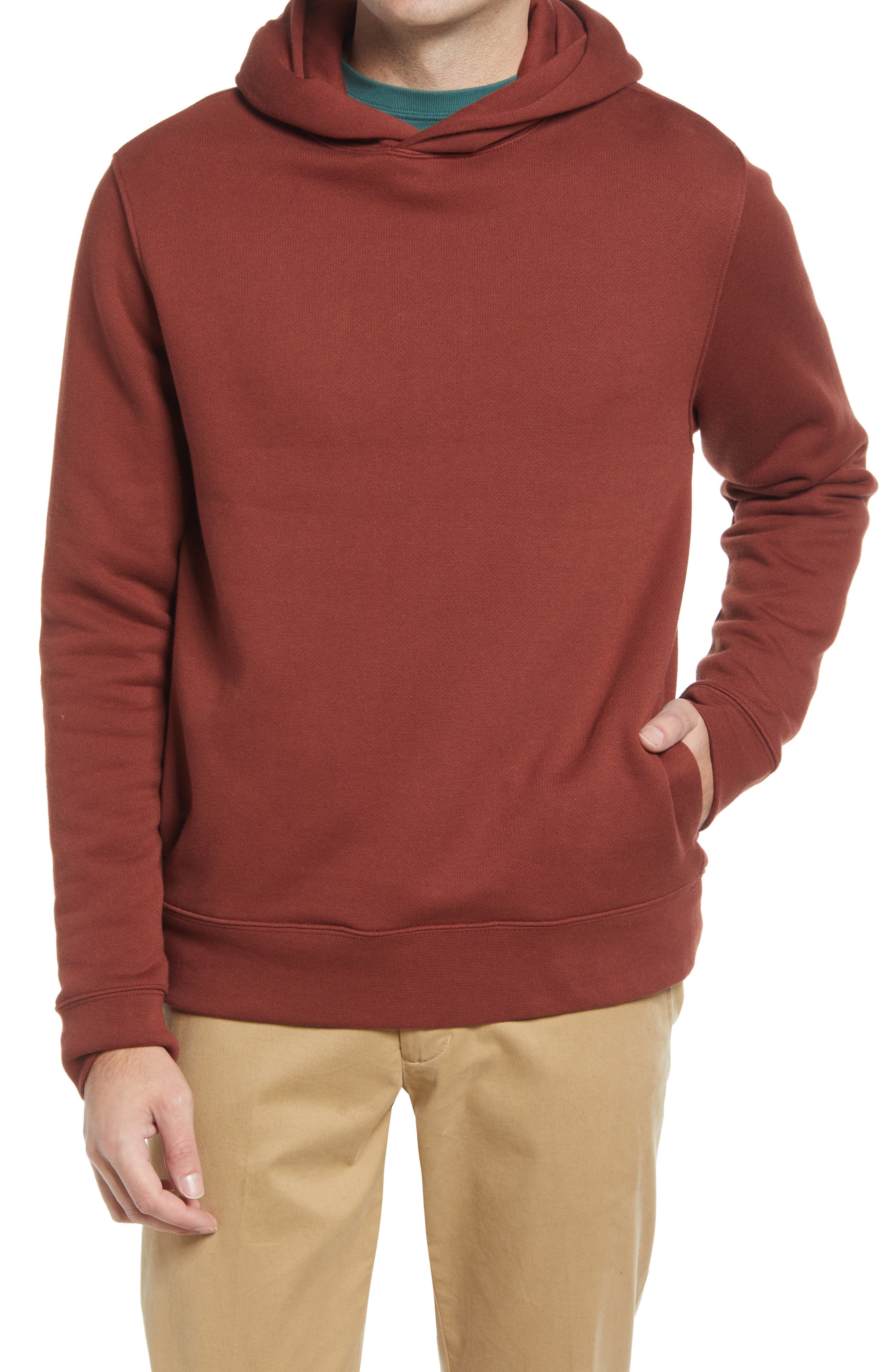plain brown hoodie