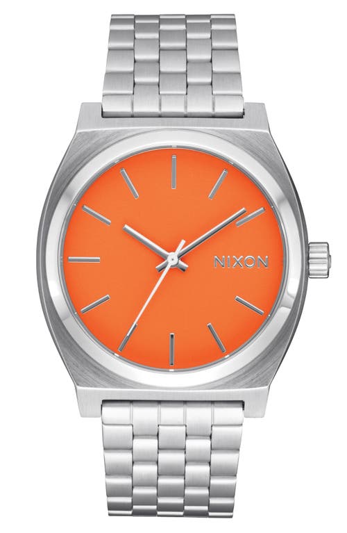 Nixon The Time Teller Bracelet Watch, 37mm In Metallic