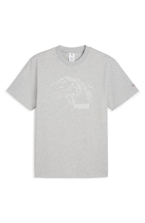 PUMA x Noah Logo Graphic T-Shirt Light Gray Heather at Nordstrom,