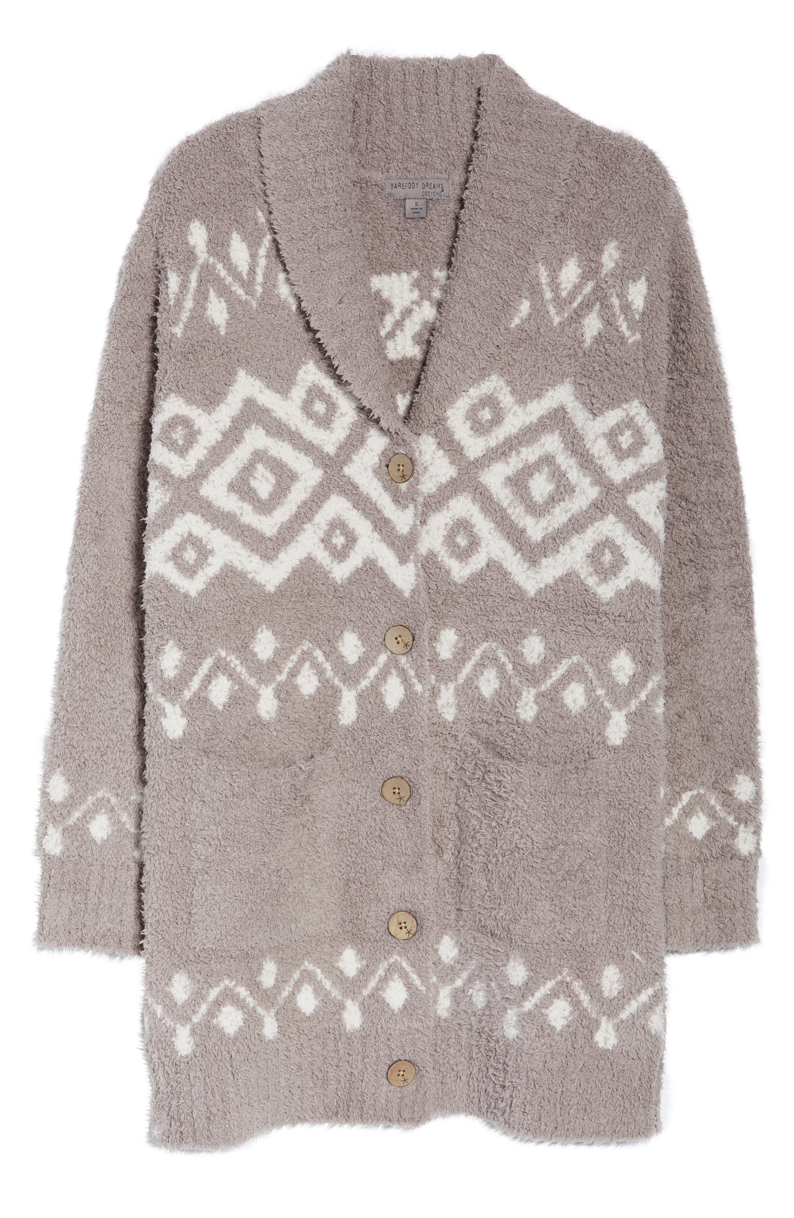 barefoot dreams shawl collar cardigan