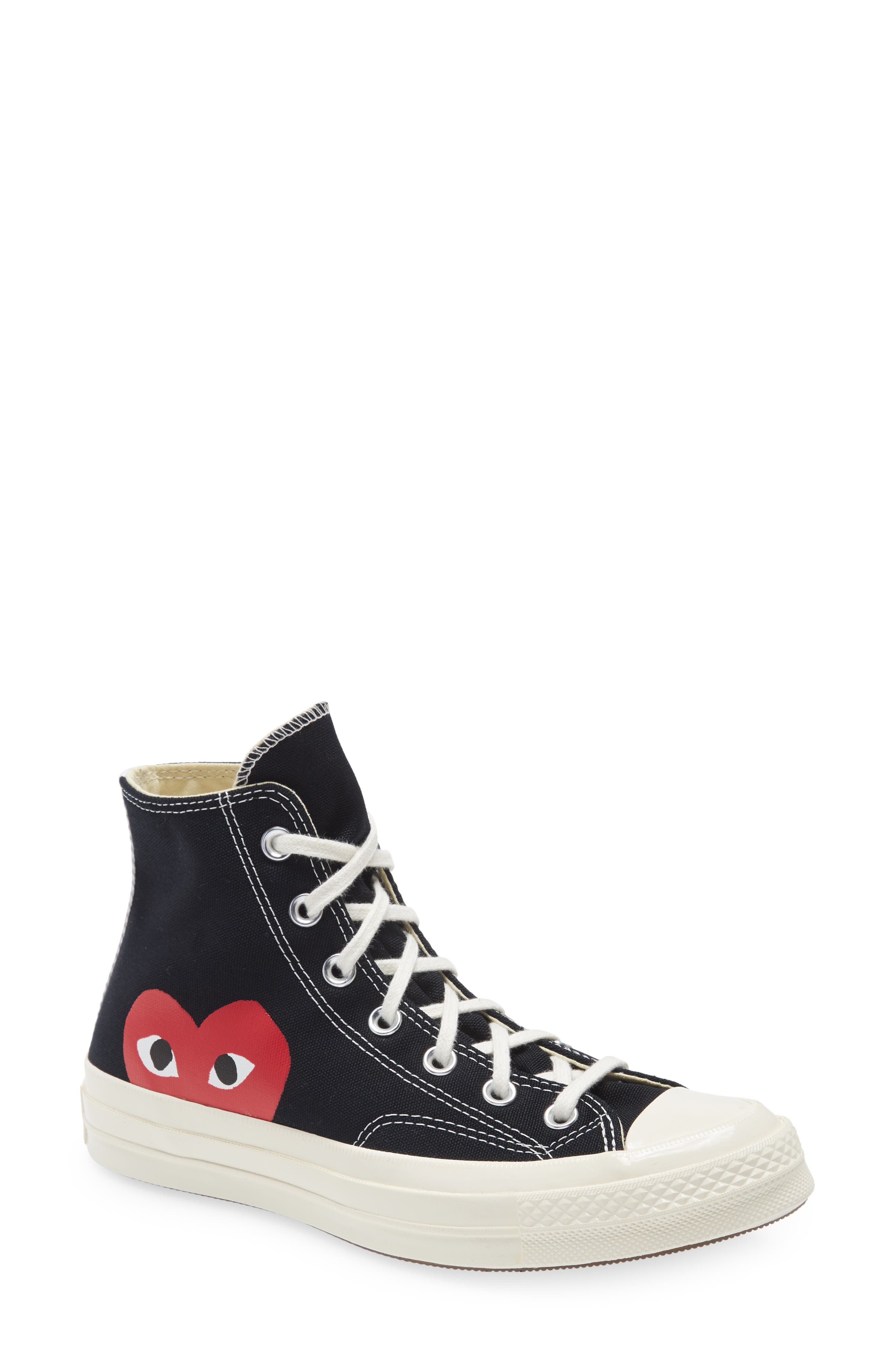 converse cdg small heart