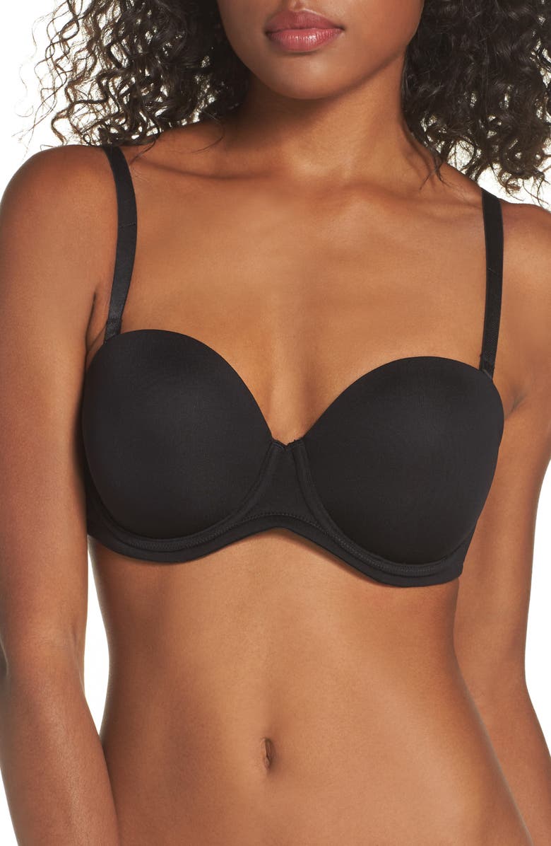 Wacoal Red Carpet Convertible Strapless Bra, Alternate, color, Black
