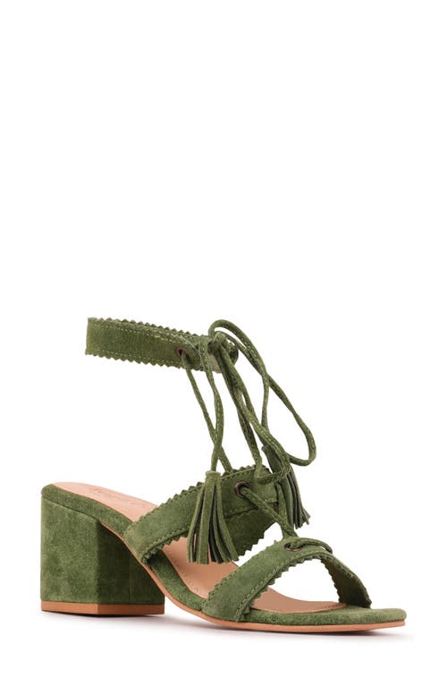 Rag & Co Zena Ankle Tie Sandal in Green